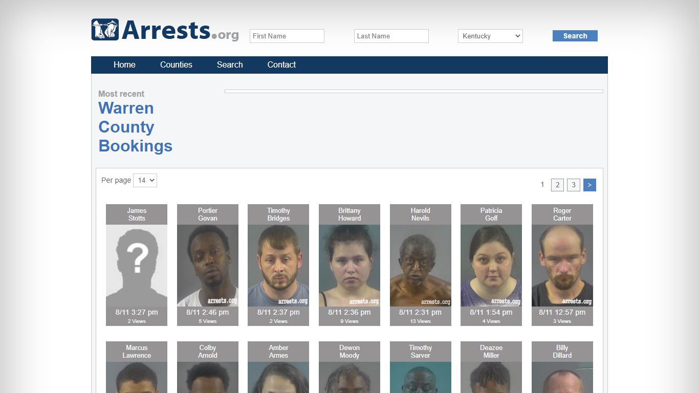 Warren County Arrests and Inmate Search